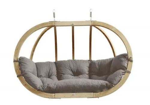 Globo Royal Chair Taupe AZ-2030842 - Hängesessel für entspannte Momente - Möbel: Hochwertiger Hängesessel mit einer Belastbarkeit von bis zu 200 kg, ideal für gemütliche Stunden im Garten oder Wohnzimmer.