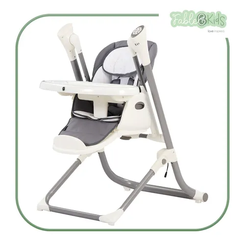 FableKids Babyschaukel 2in1 Wippe NOA - Babyschaukel für 6-36 Monate, klappbar mit Schreisensor und 12 Melodien – ideal für entspannte Momente und beruhigende Schaukelfunktion.