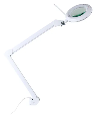 Showlite LL-6095D-Pro LED Lupenleuchte - Tischleuchte mit 60 SMD-LEDs für optimale Ausleuchtung, wahlweise 3 oder 5 Dioptrien Vergrößerung, ideal für Werkstatt, Labor und Kosmetikstudios.