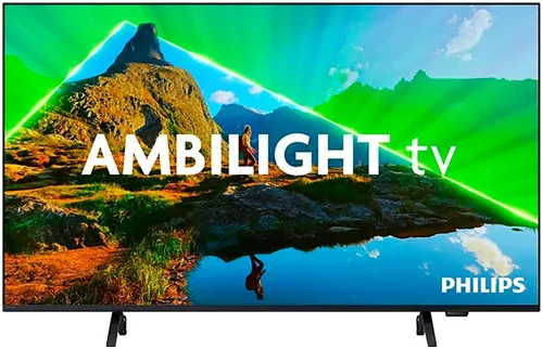 Philips 65PUS8389/12 LED-Fernseher 65 Zoll 4K Ultra HD - Fernseher mit 3-seitigem Ambilight für ein immersives Seherlebnis, Smart-TV-Funktionen und Unterstützung von Netflix, Amazon Prime und Google Assistant.
