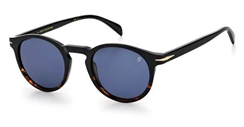 David Beckham Unisex Db 1036/s Sunglasses, 37N/KU Black Horn, 49