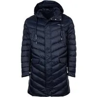 Armani Exchange Mantel 8nzl20_znw3z Blau S für Männer - Funktionsjacke aus hochwertigem Techno-Gewebe mit Daunenfüllung, ideal für kalte Tage. Ausgestattet mit vielen Taschen und einem stylischen Kapuzenkragen.