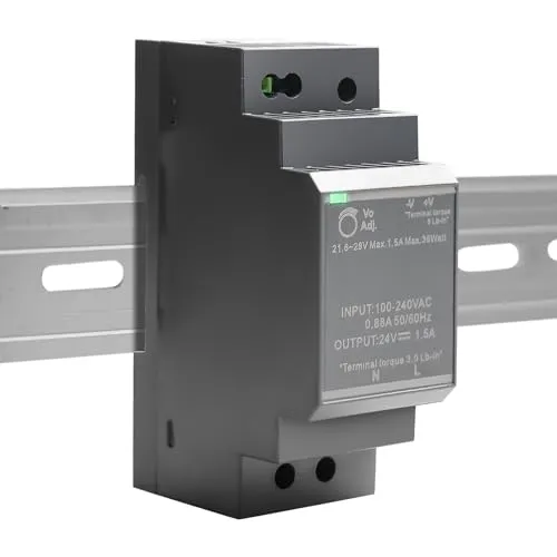 Hutschienen Netzteil 24V: 24VDC 30W 1,5A, HDR-30-24 Hutschienen Schaltnetzteil DIN Schienen, DIN Schienen Transformator für Industrielles Automatisierungs System