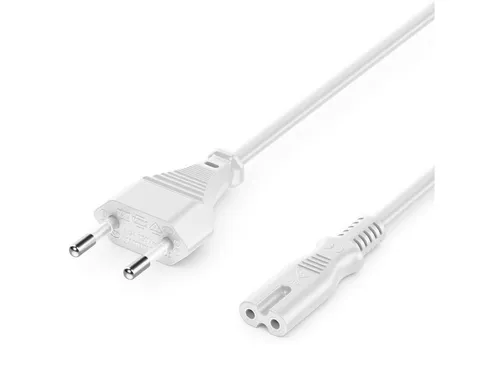 deleyCON deleyCON 5m Netzkabel Stromkabel Eurostecker - C7 Buchse Stromkabel