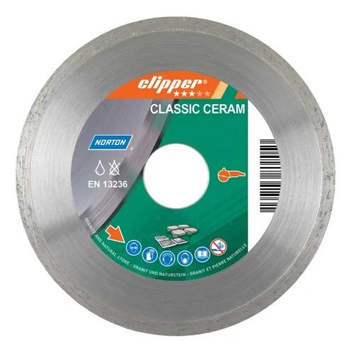 Norton Clipper Classic Ceramic Diamantscheibe 300 mm - Diamantsägeblätter für präzise Schnitte in Keramik und Stein, langlebig und robust für professionelle Anwendungen.