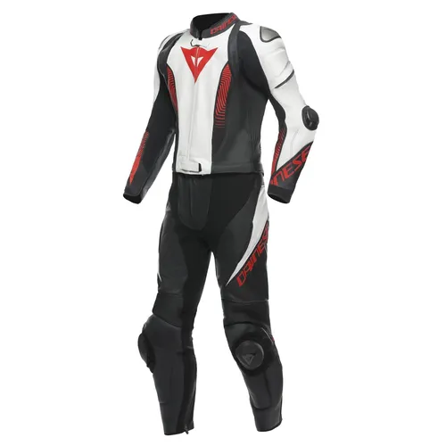 Dainese Laguna Seca 5 Herren Motorrad Kombi 54 - Motorradkombis mit Knie-, Ellbogen- und Schulterprotektoren, ideal für Onroad und Sommeraktivitäten, aus hochwertigem perforiertem Leder für optimalen Komfort.