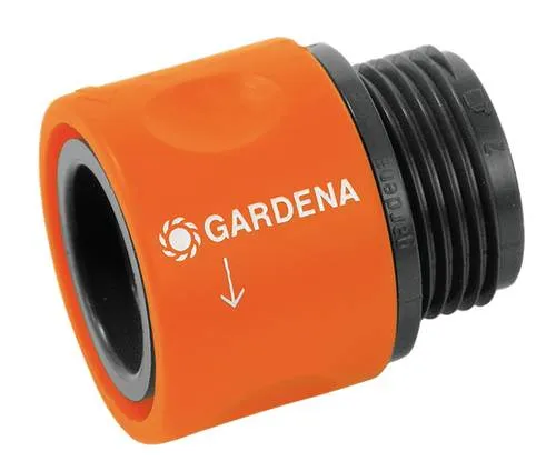 Übergangs-Schlauchstück 26,5mm (G 3/4") orange/grau - Praktisches Schlauchstück mit Klicksystem für einfache Verbindung. Ideal für GARDENA-Systeme, robust und langlebig im täglichen Einsatz.