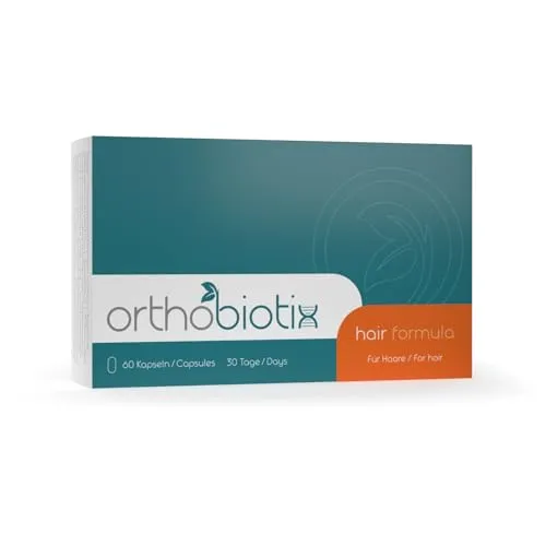 Orthobiotix Hair Formula - Hochdosierte Kapseln für gesunde Haare - Biotinpräparate mit Biotin, Selen, Zink und 17 weiteren Nährstoffen. Unterstützt das Haarwachstum und fördert gesunde Haut. 60 Kapseln hygienisch verpackt für 30 Tage.