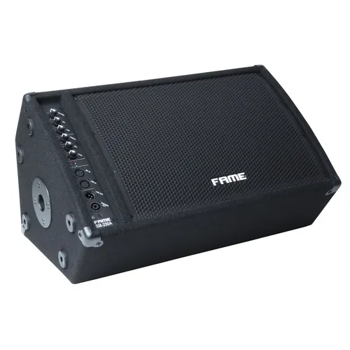 Fame Audio SM-250 A Aktivmonitor 12"/1" - Studio-Monitore mit 300W RMS Leistung und 118dB SPL. Robustes Design und anpassbarer EQ für optimale Klangqualität in Proberaum und auf der Bühne.