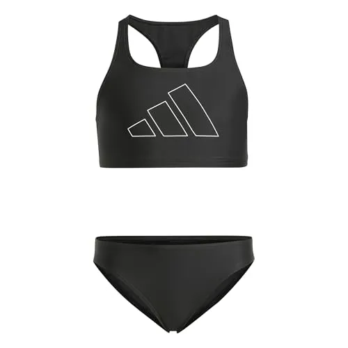 ADIDAS Kinder Bikini Performance Big Bars Kids - Bikinis aus chlorresistentem, recyceltem Material für nachhaltigen Wasserspaß. Das sportliche Racerback-Design bietet optimale Bewegungsfreiheit für aktive Kinder.