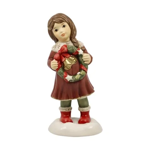 Goebel Figur EIN Kranz zum Advent - Winterwald Weihnachten - Weihnachtlicher Zierschmuck, meisterhaft handgefertigt und detailreich gestaltet, ideal als Geschenk und inklusive Geschenkverpackung.