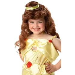 Rubie ́s Kostüm-Perücke Disney's Belle Kinderperücke - Faschingsperücke, Langhaarperücke nach der Vorlage des Disneyfilms 'Die Schöne und das braun