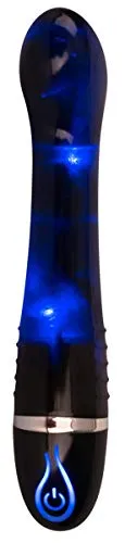You2Toys Vibrator with Night Light - G-Punkt Vibrator für Frauen zur Stimulation, Massagestab mit Vibration und Licht, wiederaufladbar, schwarz