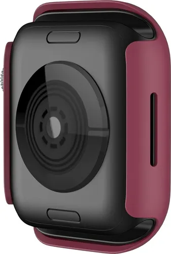 Für Apple Watch Serie 9 8 7 45mm Schock TPU Silikon Hülle Dunkel Rot