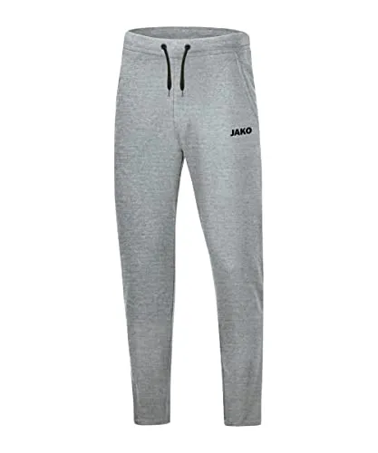 JAKO Freizeit- / Jogginghose Base (70% Baumwolle) - Hellgrau, Herren Größe S - Badmintonbekleidung Herren, moderne und bequeme Jogginghose aus 70% Bio-Baumwolle, ideal für Freizeit und Sport, einlaufvorbehandelt für perfekten Sitz.