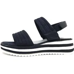 TOM TAILOR Sandale blau 39 EU - Wanderschuhe, bequeme Sandale mit 3.5 cm Absatzhöhe und Klettverschluss für optimalen Halt, ideal für sommerliche Ausflüge.