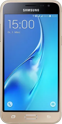 Samsung Galaxy J3 (2016) SM-J320F - Dual SIM Smartphone in Gold - Handys ohne Vertrag: Das Galaxy J3 (2016) bietet ein brillantes 5 Zoll HD Super AMOLED-Display und die praktische Dual-SIM-Funktion für nahtlose geschäftliche und private Kommunikation.