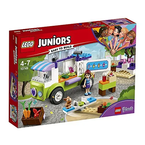 Lego Juniors 10749 Mias Bio Foodtruck - Bunter Spielzeug-Lkw mit Mia und Twister, ideal für kreative Bauabenteuer für Kinder von 4 bis 7 Jahren