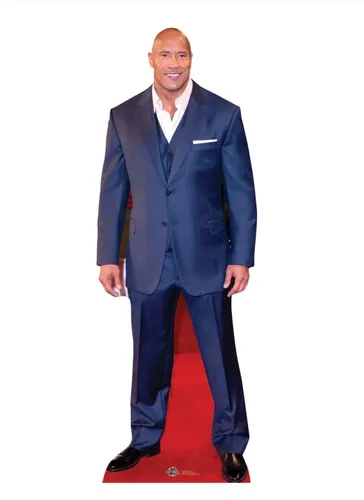 Celebrity Pappaufsteller Dwayne (The Rock) Johnson (195cm)