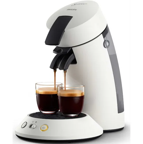 Philips Pad-Kaffeemaschine 1bar 1450W weiß - Kaffeepad- & Kapselmaschinen, einfache Bedienung mit einem Tastendruck für perfekten Kaffeegenuss