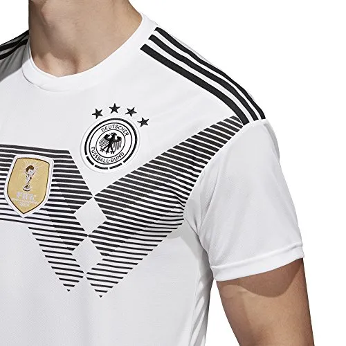 adidas Herren DFB Home Trikot 2018 - Trikot für Fußballfans, aus 100% Polyester mit Climalite-Technologie für optimale Feuchtigkeitsregulation, ideal für Spiele oder Freizeit.