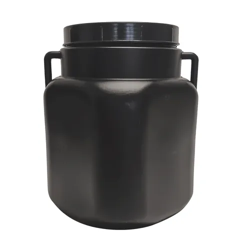 Fass quadratisch 20l schwarz | Weithalsfass lebensmittelecht Camping lagern