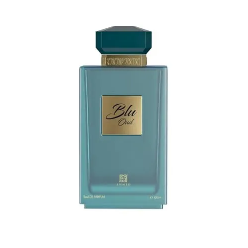 Arabischer Duft Blu Oud von Ahmed al Maghribi - Eau de Parfum 100 ml - Herrenparfüm mit einem einzigartigen Duft von Bergamotte, Moschus und Patchouli, ideal für besondere Anlässe und unvergessliche Eindrücke.