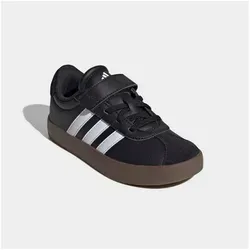 adidas VL Court 3.0 Hook and Loop Shoes Kids - Sneaker für Jungen, mit praktischem Klettverschluss für einfaches An- und Ausziehen und stylishem Design in Core Black/Cloud White.