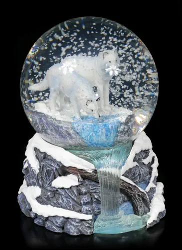 Nemesis Now Snowglobe 14.5cm White Warriors of Winter Lisa Parker Schneekugel 14,5 cm, Weiß, Harz und Glas, Einheitsgröße