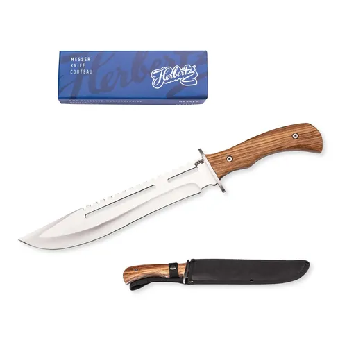 Herbertz   Gürtelmesser - Griffschalen: Zebraholz -  55007