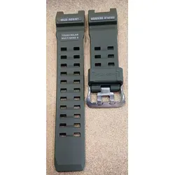 GW-9500-3 Original Casio Uhrenarmband - Uhrenarmband für Casio GW-9500-3, hochwertiges und bequemes Kunststoffarmband in grün, militärischer Stil, einfach zu montieren, authentisches Casio-Produkt.