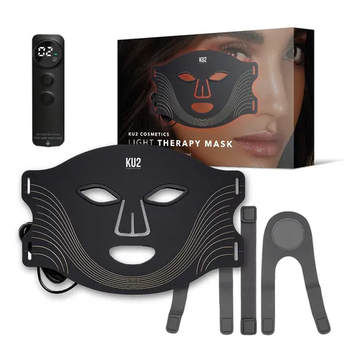 LED Gesichtsmaske mit 7 Lichtmodi – 180 LEDs für Anti Aging – Rotlichtmaske