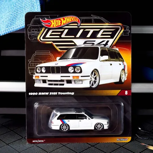 HotWheels Elite64 1990 BMW 318i Touring Collectors Edition incl. Case NEU / OVP
