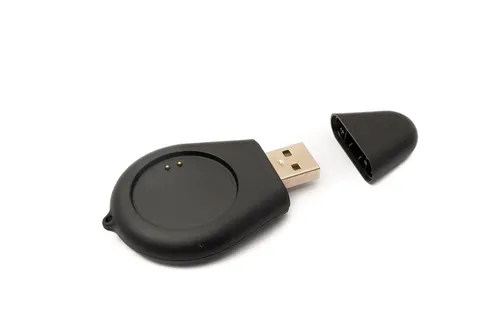 USB 2.0 Adapter Ladestation für OnePlus Watch Smartwatch Kabel in Schwarz