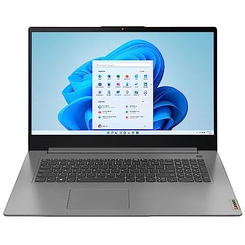 Lenovo IdeaPad 3 17ITL6 - 17,3 Zoll Notebook mit Intel Core i5 - PC Notebooks & Netbooks mit 512GB SSD, ideal für gelegentliche Computerarbeiten und ausgestattet mit Wi-Fi und integrierter Webkamera.