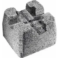Diephaus Fundamentstein Grau 22 x 22 x 17 cm