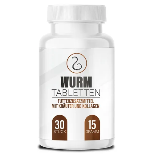 Saint Nutrition® Wurm Tabletten | Futterzusatzmittel für Haustiere - Orale Eingabe – pflanzliche Ergänzungsfuttermittel für Hunde und Katzen, einfach unter das Futter mischen und zur Unterstützung des Wohlbefindens nutzen.