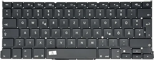 DE - Tastatur ohne Beleuchtung kompatibel für MacBook Pro A1502 Baujahr 2015