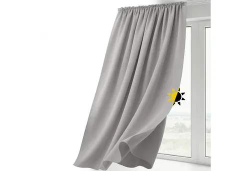 Beautex Verdunkelungsvorhang Verdunkelungsgardine Kräuselband Vorhang blickdicht abdunkelnd (1 St), Kräuselband, verdunkelnd