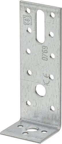 VORMANN Winkelverbinder 90 x 35 x 40mm - Stahl sendzimirverzinkt - Robuster Winkelverbinder aus ungleichschenkligem Stahl, ideal für die Holz-Halterung. Befestigung mit Rillenägeln oder Schrauben, CE-geprüfte Qualität für sicheren Einsatz.