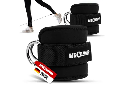 NEOLYMP Windsurf Fußschlaufe Fußschlaufen Kabelzug - Sicheres Workout - Kickbase Fußschlaufe, Extra starke Polsterung, Einheitsgröße, Flexibler Klettverschluss