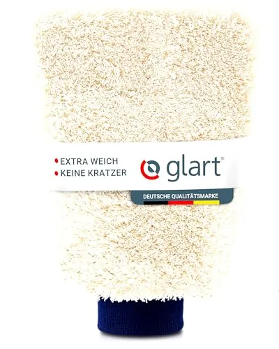 Glart Premium Auto Waschhandschuh - Mikrofaser, Saugstark, Kratzfrei, für Auto, Motorrad & Wohnmobil
