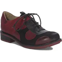 Freizeit Schnürer für Damen in rot - Wanderschuhe mit lässigem Look und hohem Tragekomfort. Individuelle Anpassung durch Schnürung und strapazierfähige Sohle für optimalen Halt bei Freizeitaktivitäten.