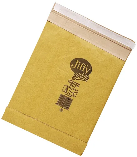 MAILmedia Jiffy Papierpolsterversandtasche Größe 1 - 100 Stück - Braune Versandtaschen aus umweltfreundlichem Papier mit Polsterung, ideal für sichere und nachhaltige Versandlösungen.