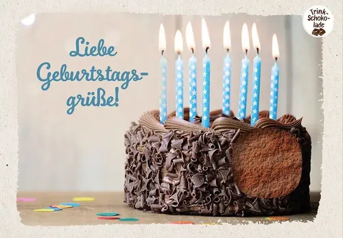 Liebe Geburtstagsgrüße! | Schokokarte mit Sichtfenster | 2024