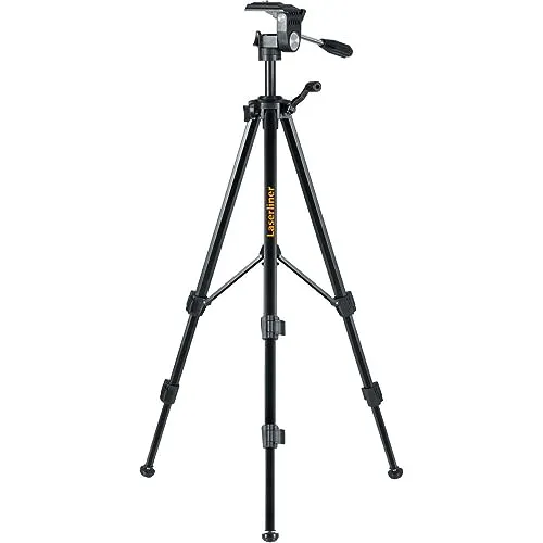 Laserliner 090.132A Kurbelstativ 1/4" - Höhenverstellbar bis 155cm - Messgeräte - 1/4" Stativanschluss mit 3-Wege-Stativkopf und Kurbellhub, ideal für präzise Messungen auf verschiedenen Untergründen.