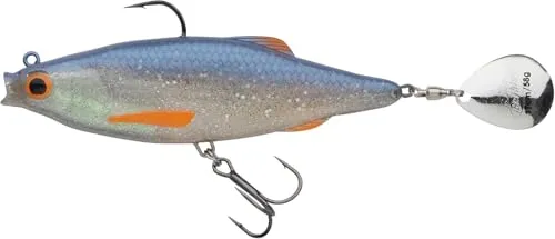 Berkley Pulse Realistic Flash Soft Bait Köder | Paddle Tail Shad für Hecht, Barsch, Zander und Bass | Ultra-reaktionsfreudiger Schwimmköder für Süßwasser-Raubfische | 14 cm, Roach