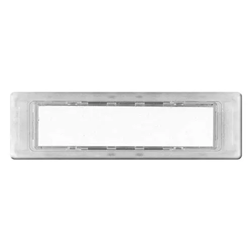 KNOBLOCH Namensschild für Briefkasten-Anlagen 74,4 x 22 mm transparent aus Kunststoff