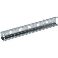 Hager Hutschiene universN 1feldig UZ01B7 - Set mit 25 Stück - Einzelteil-Lieferform, Hutschiene für senkrechte Leitungsführung, robust aus verzinktem Stahl – ideal für eine sichere und ordentliche Installation.