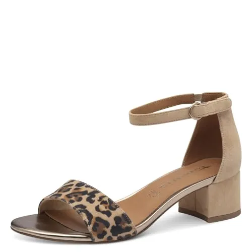 Tamaris Sandalette Plateausandale braun 39 EU - Stylische Plateausandale in Braun, Größe 39 EU, mit komfortablem Klettverschluss und 4,5 cm Absatzhöhe - perfekt für sommerliche Outfits.